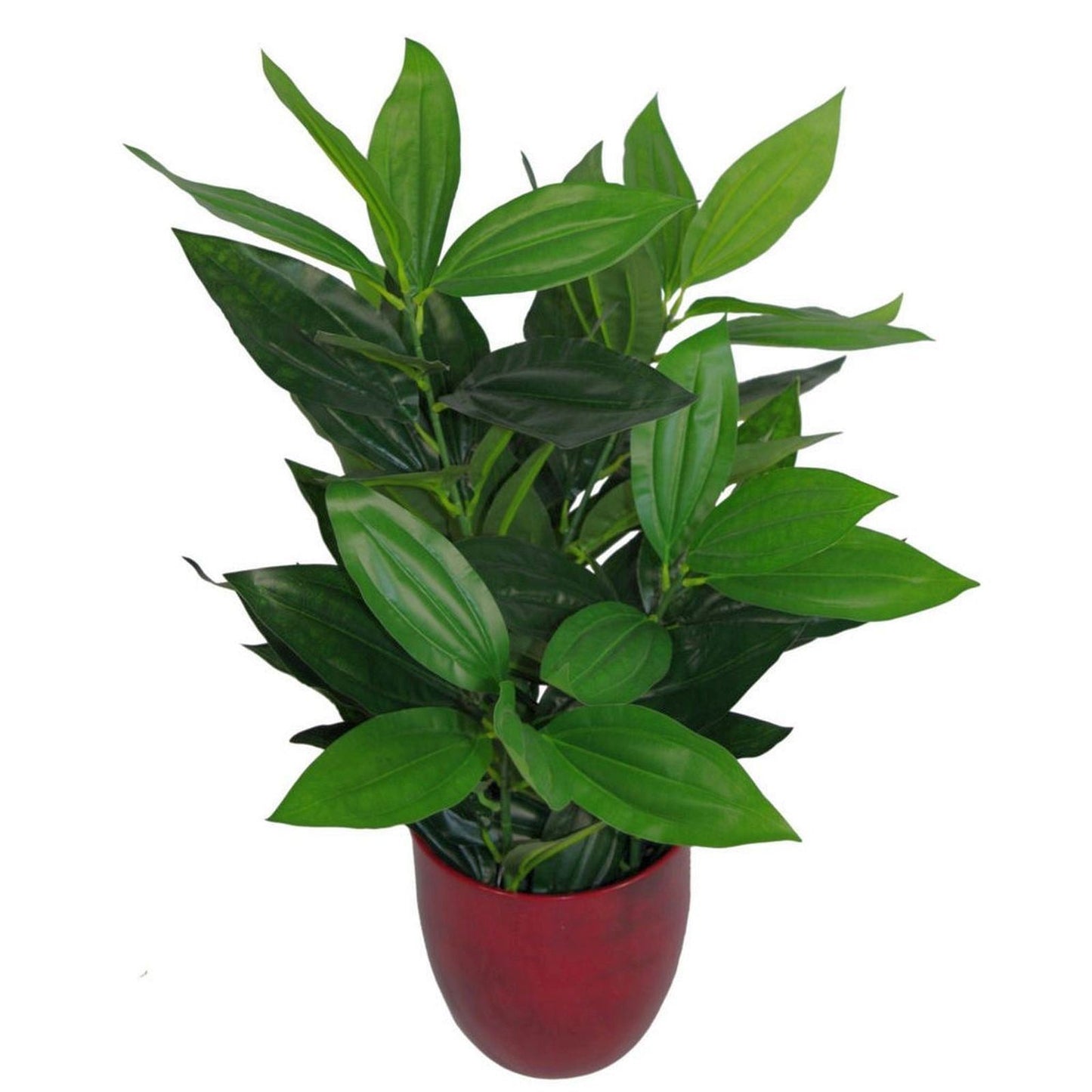 Large Artificial Foliage Plant Pot Evergreen 70cm Realistic Faux Plants-0