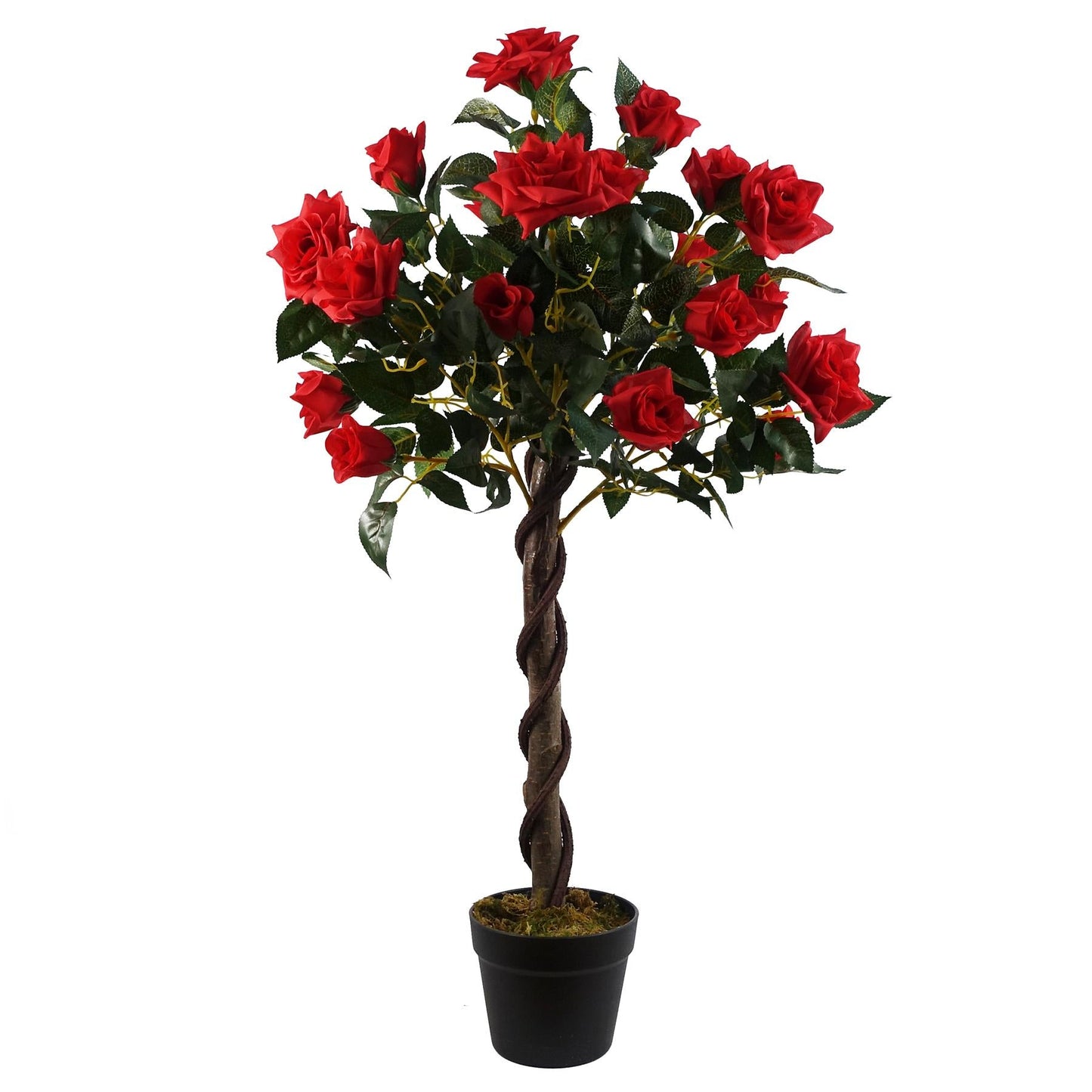 Leaf Design 90cm Red Rose Tree-0