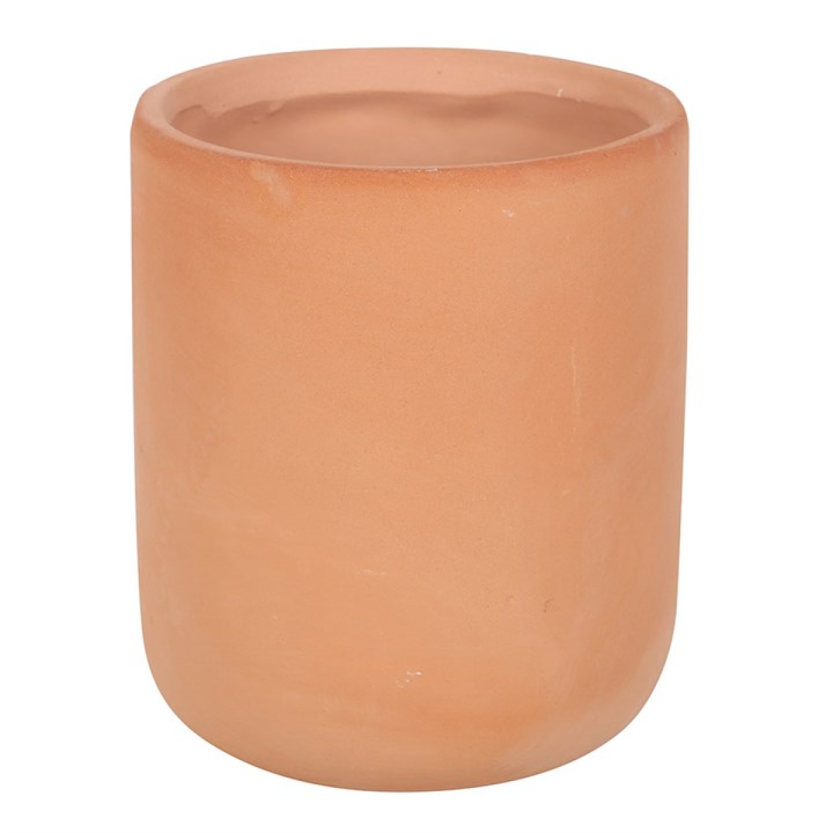 Terracotta pot on a white background