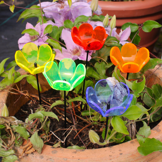 Small SunCatcher Garden Décor Ornament Set of 5 'Tulip'-0
