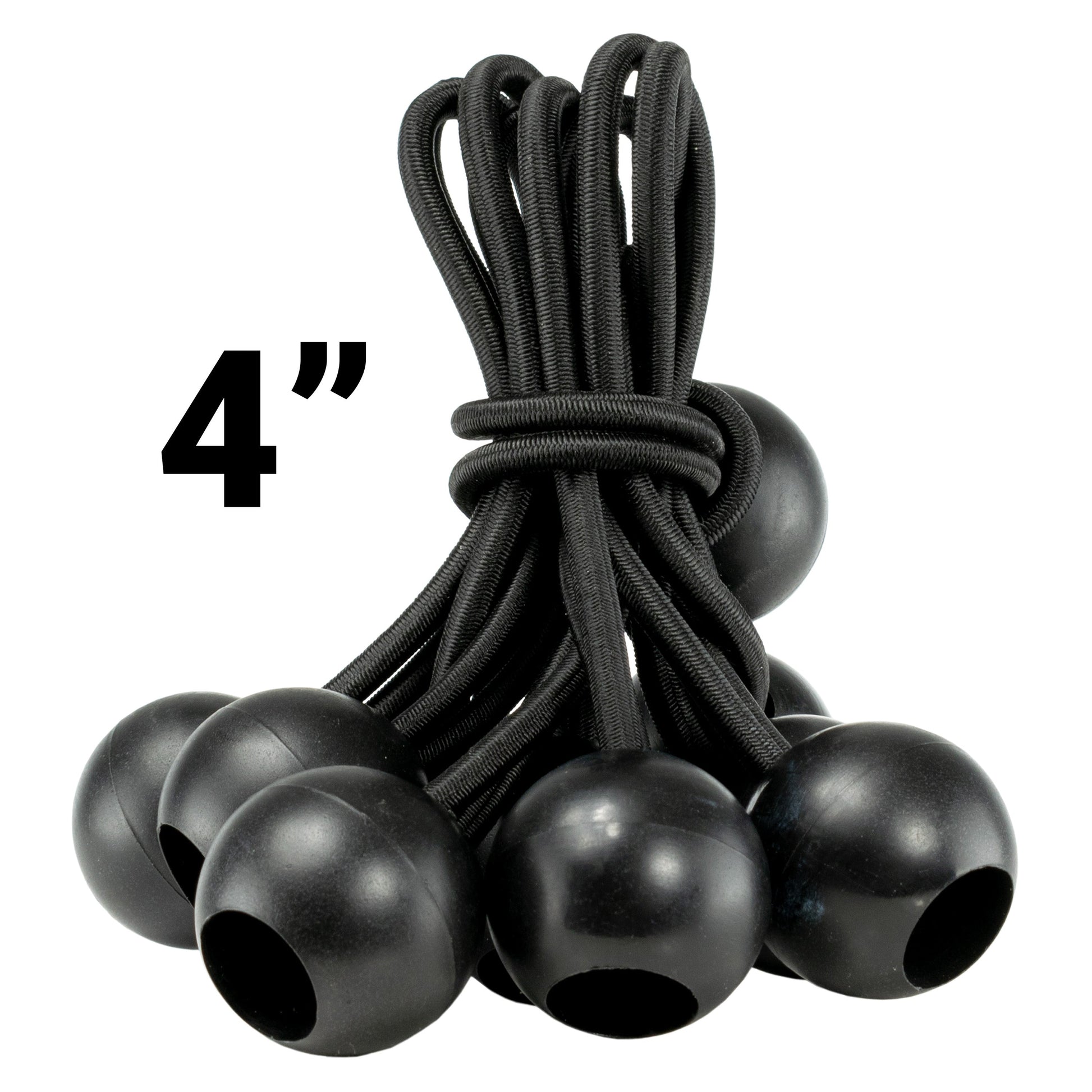 Silver XL-Grade Tarpaulin with Bungee Balls (Black)-2