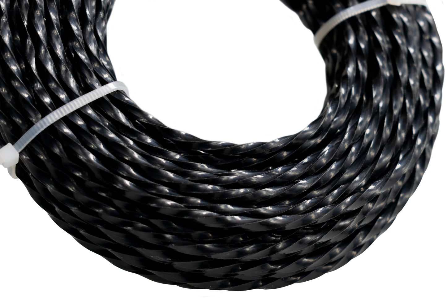 15m Twisted Black Trimmer Line, 3mm-3