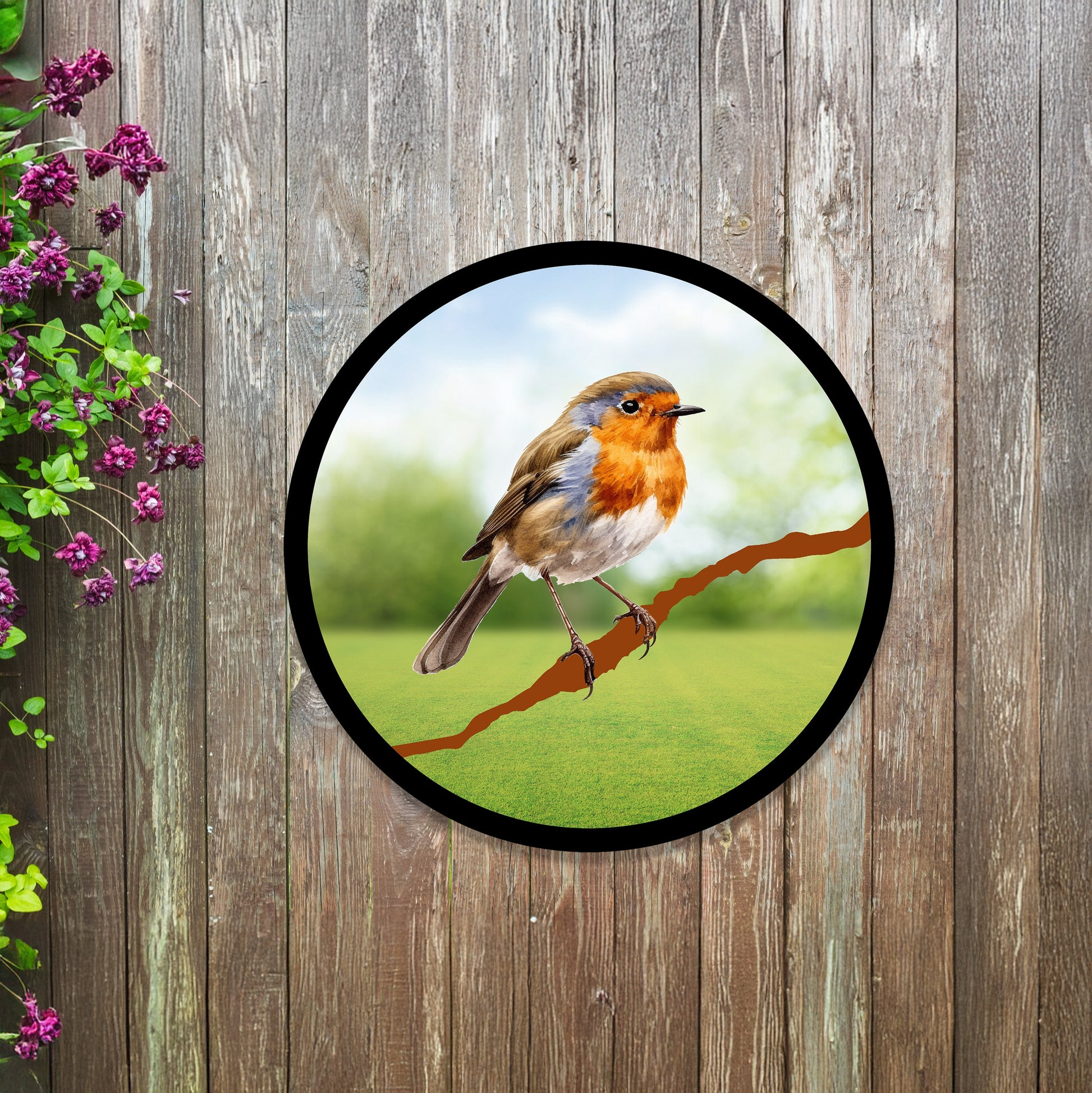 SunCatcher Garden Mirror Robin-0