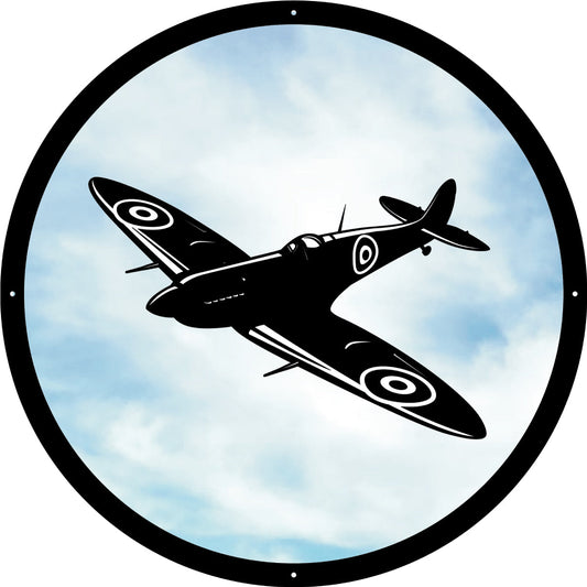 Round SunCatcher Garden Mirror Spitfire-0