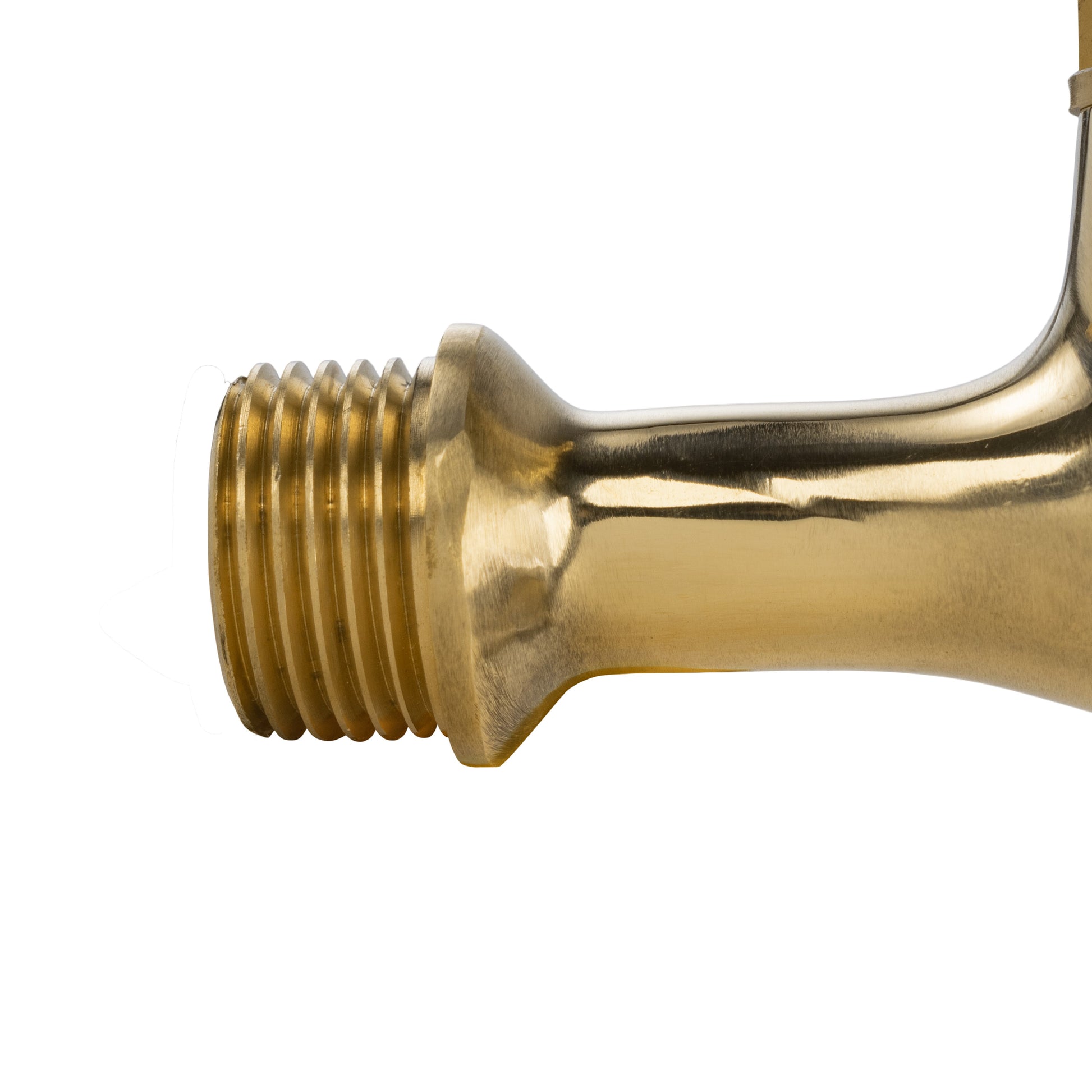 Garden Tap Polished Brass 1/2" BSPM - 13mm Barb-2