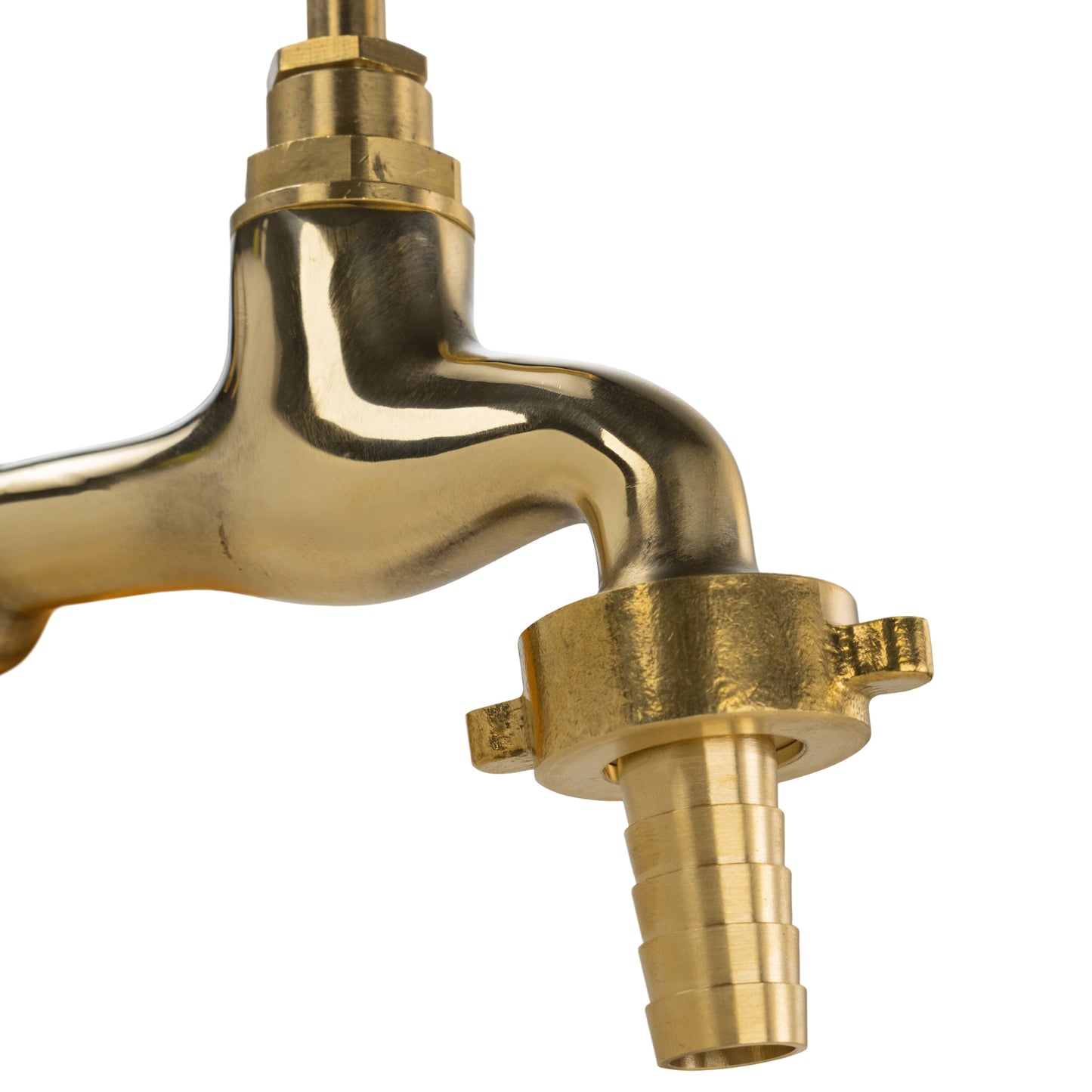 Garden Tap Polished Brass 1/2" BSPM - 13mm Barb-4