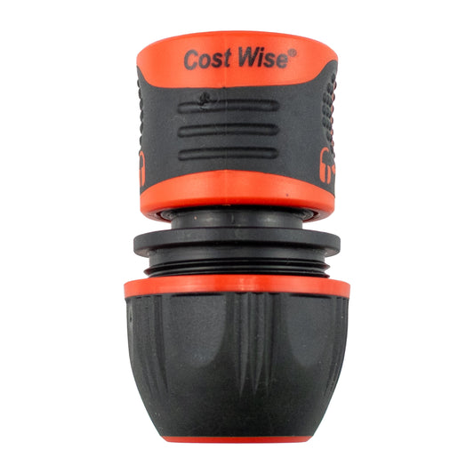 1/2" & 3/4" Female Hose Connector - Lockable Design, Black-0