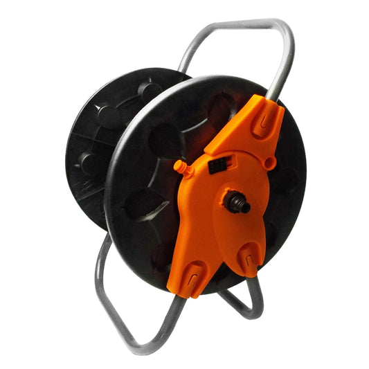 Black Garden Hose Reel with 60m Capacity-0