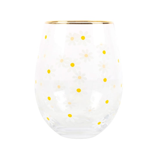 Daisy print Glass