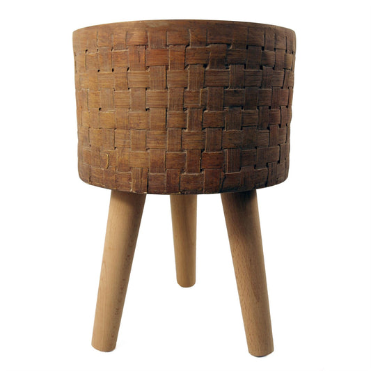 Planters Plant Pots Woven Effect Composite Planter 36cm x 25cm-0