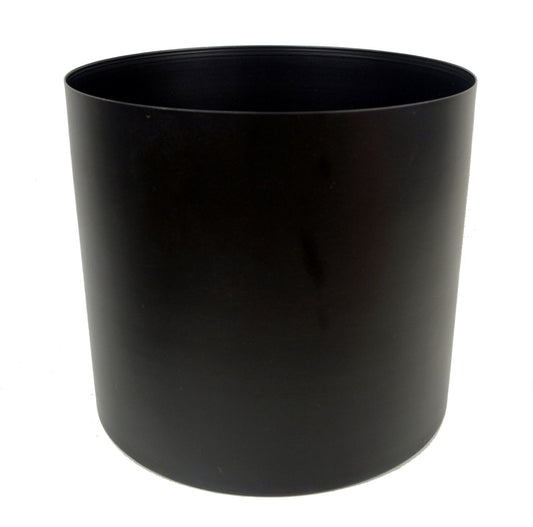 Metal Planter Plant Pot Black 20 x 18cm Smooth Finish Botanik-0