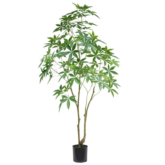210cm Artificial Money Tree Pachira Realistic Faux Tree-0