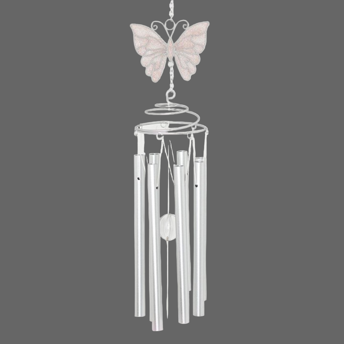 White Butterfly Windchime