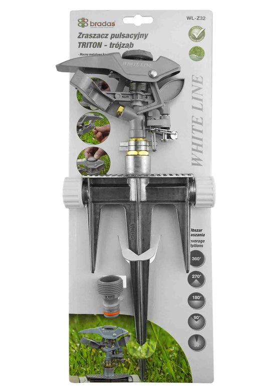 Pulsating Lawn Sprinkler - Triton White Line-0